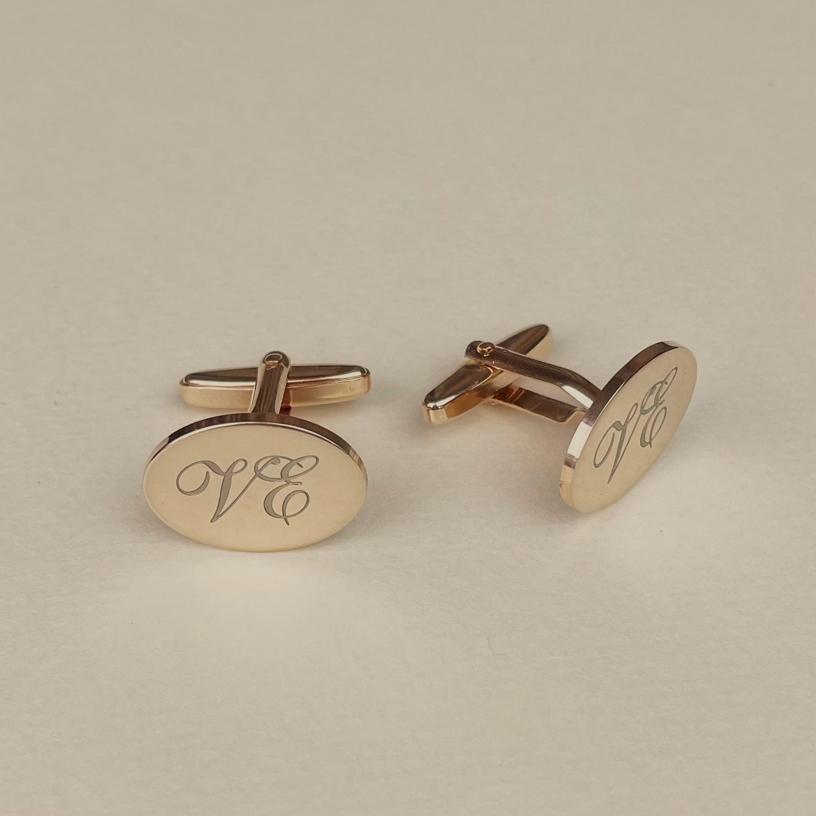 Cufflinks Oval with engraving