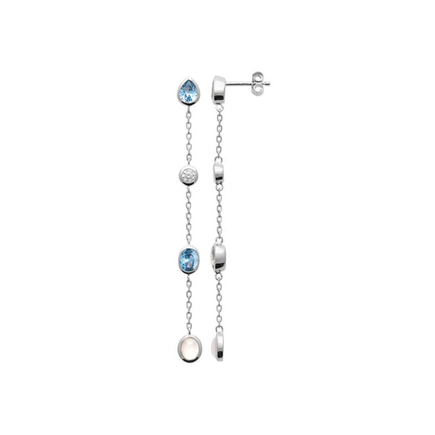 Boucles d'oreilles Mykonos Topaze